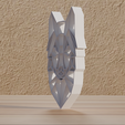 0015.png Fichier STL Fichier : Le Loup poly/vecteur au format numérique STL・Objet imprimable en 3D à télécharger