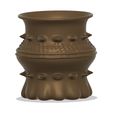 vase-pot-75 v3-07.png vase cup pot jug vessel Dragon Life for 3d-print or cnc
