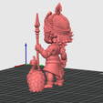 3.png Lord Kartikeya (Murugan) Chibi Style | 3D Printable STL File | Hindu God of War with Peacock | FDM & Resin Ready (Unsupported)
