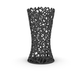 voronoivase.png Biomorphic Voronoi Lattice Vase Designed in Rhino - 3D Printable Digital File