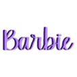 LOGO.stl BARBIE Letters and Numbers | Logo