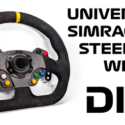 miniatura.png 3D file DIY UNIVERSAL SIMRACING STEERING WHEEL・Template to download and 3D print