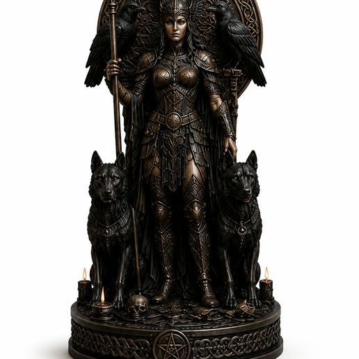 Valkyrie Gothic STL, Norse Warrior Digital Model