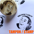 yg.png TAMPON MEME - STAMP you don't say Nicolas cage WITH HANDLE