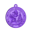 Grinch__V2.stl Grinch - "Merry Grinchmas" (Coin + Pendant)