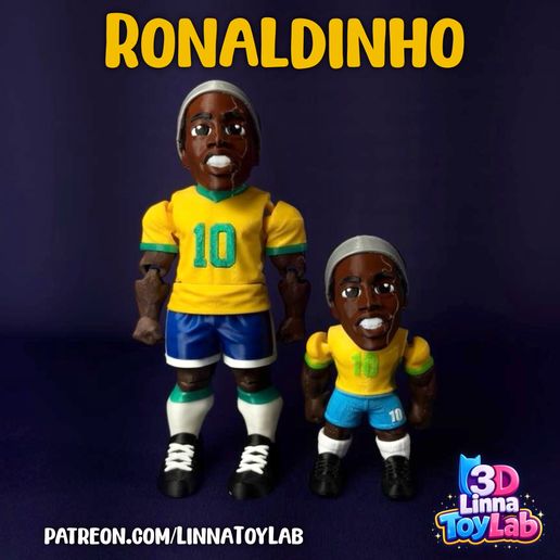 🇧🇷 RONALDINHO FLEXI & MINI・ 3MF File for 3D printing・Cults