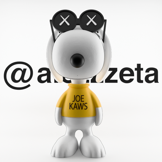 🎨 Kaws Snoopy・ STL File for 3D printing・Cults