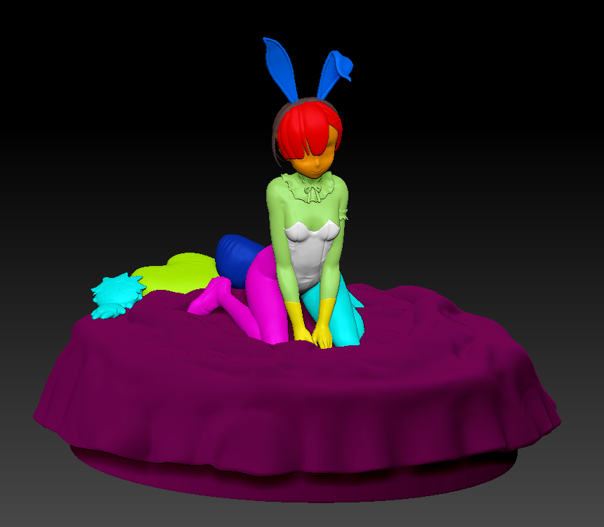 8.png Fichier STL Ram Bunny re:zero sexy figure・Modèle pour impression 3D à télécharger, ChibiNation