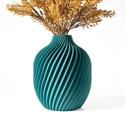 DSC09442.jpg The Kivan Vase, Modern and Unique Home Decor for Dried and Preserved Flower Arrangement  | STL File