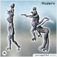 7.jpg Set of six armed rollerblading women with assault rifles and knives (4) - Modern WW2 WW1 World War Diaroma Wargaming RPG Mini Hobby