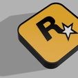 ro.jpg Rockstar games logo sign with LED light inside