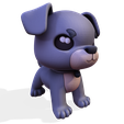 009.png Low-Poly Pup - Personnage de chien mignon pour le rigging et l'impression 3D