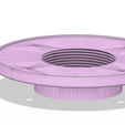 floor_drain_trap_dt05 v14_fx_stl-93.png height adjustable simple floor drain trap up 3 inch 3d print and cnc