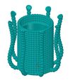 osmi03v1-17.jpg vase cup vessel octopus omni03v1 for 3d-print or cnc