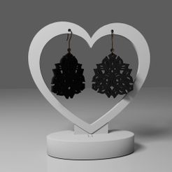 r1.jpg Archivo STL Pendientes de mandala 23・Diseño de impresión en 3D para descargar
