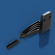 Filament-mount-and-Tbar-insert-front.png Elegoo Neptune 4 Pro T-Bar Filament Sensor Mount and T-slot Insert