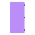 Loading Dock - Panels - Door mirrored.stl Modular Warehouse with Loading Dock – Motorized Door & Adjustable Ramp - 1:14 Scale
