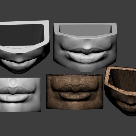 Mouth Vase - 3D model önizlemesi