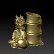 2023-12-14_151311.jpg Congratulations on getting rich in the Year of the Dragon Pen Holder 1