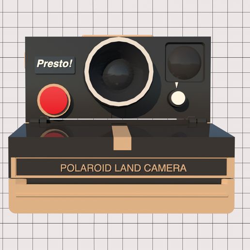 4.jpg Télécharger fichier STL Porte-papier hygiénique Polaroid (couvercle*) • Objet pour impression 3D, M3DLOCKER