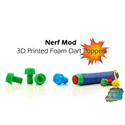 cult.jpg Free STL file Nerf Explosive Tips - Party Snap Foam Dart Tips・3D printable design to download