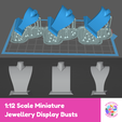 Miniature_Jewelry_Display_1.png 1:12 Miniature Necklace Jewellery / Jewelry Display Busts