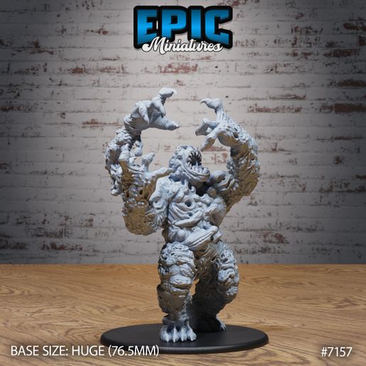 Corpse Golem Roar ‧ DnD Miniature ‧ Tabletop Miniatures ‧ Gaming Monster ‧ 3D Model ‧ RPG ‧ DnDminis ‧ STL FILE