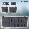 2.jpg Baroque palace with pediments, flat roof and ruined section (27) - Modern WW2 WW1 World War Diaroma Wargaming RPG Mini Hobby