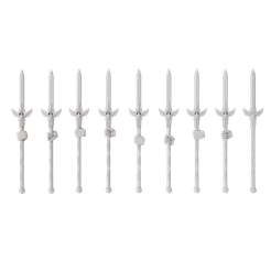 Blood-Angels-Spears-0000.png Fichier STL Blood Angels Dawnbreaker Falling-Star Spear Weapon Upgrade Pack (Anglais)・Modèle pour impression 3D à télécharger