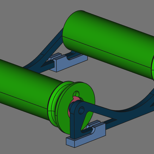 SpoolStand.png Filament spool holder/stand with 625 bearings