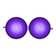 boule 2 (1.2).stl Calendrier de l'avent en forme de boule de noel, "print-in-place", sans support, Advent calendar in the shape of a Christmas ball, "print-in-place", without support