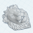 1.png Fichier STL gratuit TETE DE LION・Modèle imprimable en 3D à télécharger
