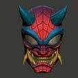 1.jpg Oni Spiderman Full and Half Mask