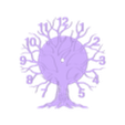 TreeClock.stl Tree Silhouette Clock Design