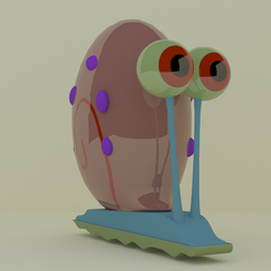 Gary2.png OBJ file Gary the snail・3D printer model to download