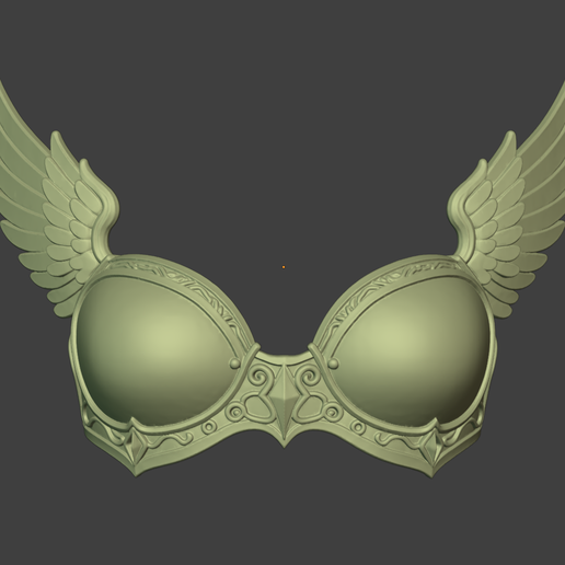🛡️ Wyrmsteel Valkyrie Bra・ STL File for 3D printing・Cults