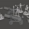 wip3.JPG Undead Skeleton Cannon Crew Loading Member - 28mm