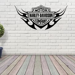 HARLEY-DAVISON.jpg Free STL file HARLEY DAVISON・3D printer design to download