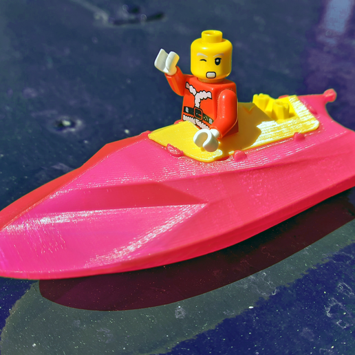 a | TinyJetSki - micro rc twin jetboat - world smallest!!