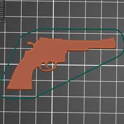 revolver_promo.png Fichier STL Revolver silhouette d'arme à feu・Objet imprimable en 3D à télécharger, EdimDesign