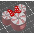 min1.png Mouse with Bow Valentine Heart Peppermint Swirl With Bow Straw Topper STL 3D Print File Tumbler Charm For 10mm Straws