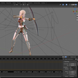 6.png Elf Archer - Realistic Female Character - Blender UE5 Unity - 40 animations
