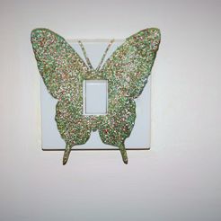 Butterfly lightswitch pic.jpg Télécharger fichier 3D Couvercle d'interrupteur papillon • Plan pour impression 3D, M3DPrint