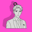 SPYFAMILY3-v1.png STL file spy family keychain / earring・3D printing model to download
