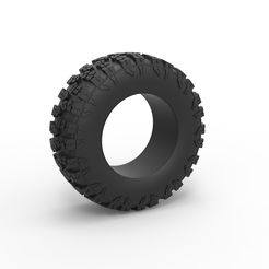 1.jpg Fichier 3D Pneu tout terrain Diecast 112 Echelle 1:25・Objet imprimable en 3D à télécharger
