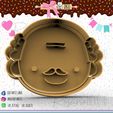 150-Abuelo.jpg Grandfather face - Cookie Cutter - Rostro abuelo - Rostro grandfather face Cookie Cutter