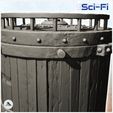 4.jpg Round storage silo with reinforced wooden access ladder (12) - Future Sci-Fi SF Zombie plague Post apocalyptique Terrain Tabletop Scifi