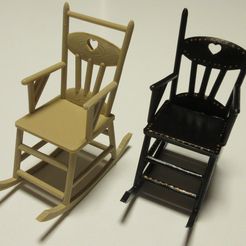 IMG_3837.JPG Бесплатный 3D файл Rocking chair 1:12・Шаблон для загрузки и 3D-печати, drnbabyz