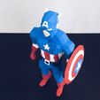 02.jpg Low Poly Captain America