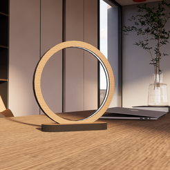 Enscape_2023-08-31-23-13-35.png STL file Minimalist Desk Lamp Model 4・3D printing idea to download